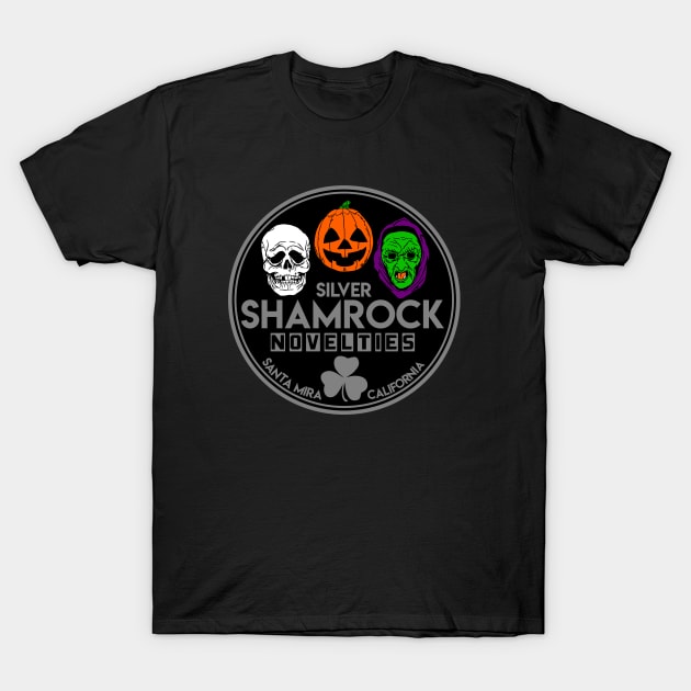 Silver Shamrock Novelties T-Shirt by SuperEdu